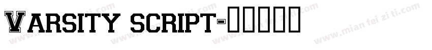 Varsity script字体转换